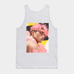 Bara Pink Anime Tank Top